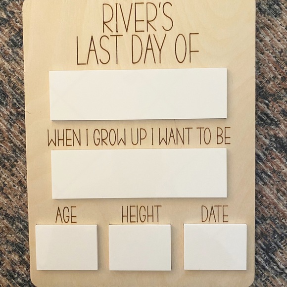 Small Wooden Sign - Picture 2 of 3